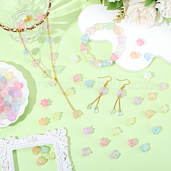 200 шт. Светящиеся акриловые бусины OACR-PA0001-17