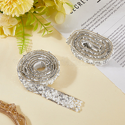 Отделка стразами из смолы и бисером DIY-WH20050-05C