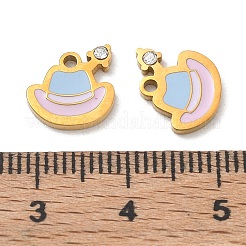 Pendentifs en acier inoxydable 304 émaillés&nbsp;SA-CBA7876-14G