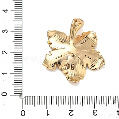 Cabochon-Anhänger mit Mikropavé aus Messing mit klaren Zirkonia-Anhängern&nbsp;KK-G556-12G