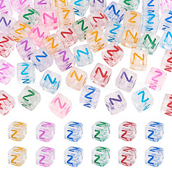 50pcs perles européennes acryliques&nbsp;MACR-TADJ0001-13Z