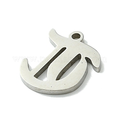 Pendentifs en acier inoxydable 201 anti-ternissement&nbsp;STAS-B055-01P-T