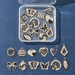 24шт 12 стиля подвески из сплава с эмалью&nbsp;ALRI-FS0001-04