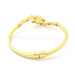 Браслеты-капельки из латуни с микро-паве&nbsp;BJEW-Z062-19G