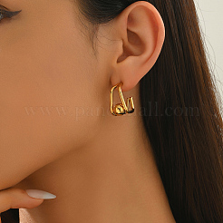 Квадратные с круглыми серьгами-гвоздиками из нержавеющей стали CE7913