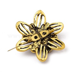 Брошь в виде цветка со стразами JEWB-WH0028-01H