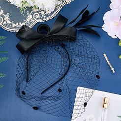 Сетчатая вуаль из марли с заколкой-аллигатором&nbsp;AJEW-WH20018-97A