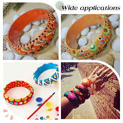 12 шт. необработанных деревянных браслетов BJEW-AR0001-07