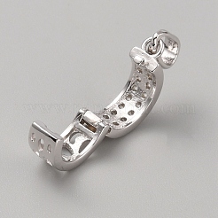 925 barra accorciatrice per potenziatore in argento sterling placcato in rodio&nbsp;STER-WH0017-16P