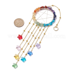 Подвесные украшения из кабельных цепей из сплава&nbsp;HJEW-JM01840