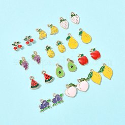 24шт 12 стиля подвески из сплава с эмалью&nbsp;ENAM-FS0003-41