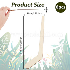 Незавершенные деревянные листы WOOD-WH0030-76A