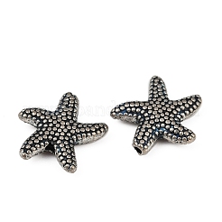 Сплавочные овальные бусины тибетского стиля  FIND-C068-08AS