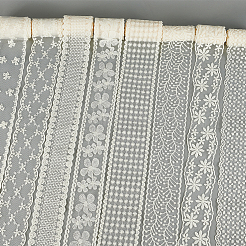 24 ярд 8 стилей полиэстеровая вышитая сетка цветочное кружево лента OCOR-PH0004-73