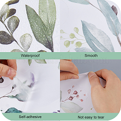 Autocollants décoratifs auto-adhésifs en pvc papillon feuille&nbsp;DIY-WH0453-89