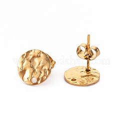Boucles d'oreilles à tige en acier inoxydable 304&nbsp;X-STAS-T052-38B-G