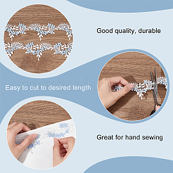 4.75~5 ярд полиэстеровой кружевной отделки с вышивкой OCOR-FG0001-99B