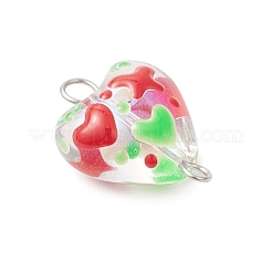 Подвески-коннекторы из прозрачного стекла ручной работы&nbsp;PALLOY-JF04113-02