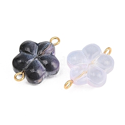 Glasblumen-Verbindungsstück-Anhänger&nbsp;GLAA-P079-06G-M