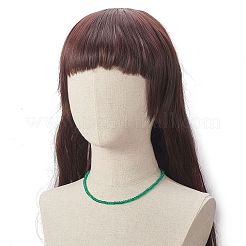 Set di collana di perline di vetro crepitio per le donne&nbsp;NJEW-JN04194
