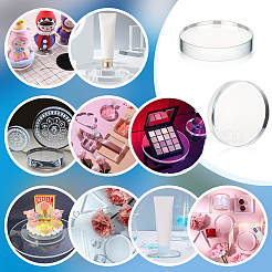 Прозрачные стеклянные подставки для витрин AJEW-WH0515-58B