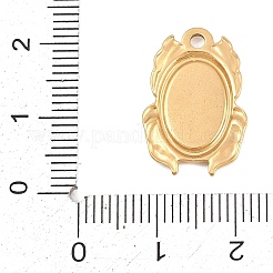 Cabochon-Fassungen für Anhänger aus Edelstahl 304&nbsp;STAS-D264-08C-G