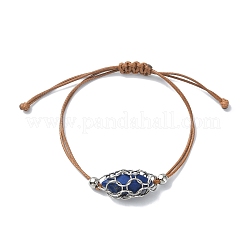 Fabrication de bracelets en macramé en acier inoxydable 304 pour porte-pierres&nbsp;AJEW-JB01193-04