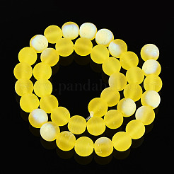 Матовые прозрачные стеклянные бусины&nbsp;LS-GLAA-T032-T10mm-MBB12