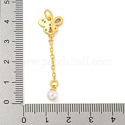 Gestell Messing micro ebnen Zirkonia Anhänger&nbsp;KK-P277-01MG