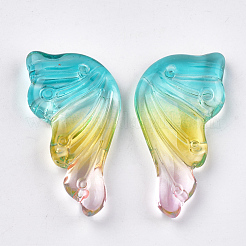 Окрашенного распылением стеклянные подвески X-GGLA-S041-01G