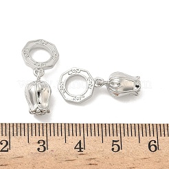 Европейские подвески-подвески в виде ландышей из латуни&nbsp;KK-B166-08P