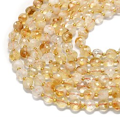 Природный цитрин бисер нитей G-K389-B70-01
