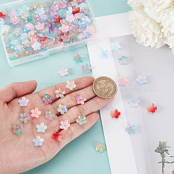 150 шт. 15-х цветные прозрачные стеклянные колпачки для бусин&nbsp;GLAA-PH0004-05