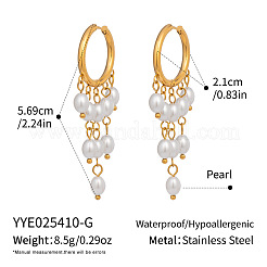 Овальные серьги-люстры из нержавеющей стали 304&nbsp;DG6288-1