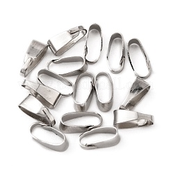 Платиновые латунные держатели кулонов X-KK-M029-02P