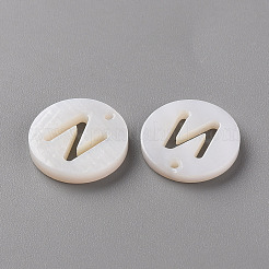 Pendentifs de coquillages d'eau douce naturelle&nbsp;LS-SHEL-Q311-008N