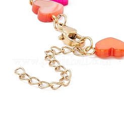 Браслет-цепочка из натуральных ракушек&nbsp;BJEW-C015-22G