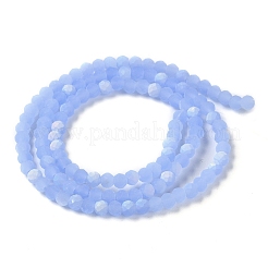 Chapelets de perles en verre imitation jade&nbsp;EGLA-A034-J3mm-MB03