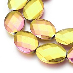 Гальванические немагнитная синтетический гематит бисер пряди&nbsp;G-P392-V10