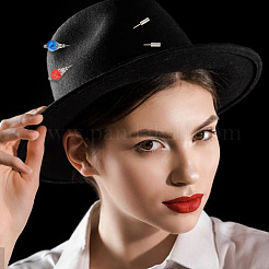 9 шт. 9-цветные латунные акриловые булавки для килта для женщин JEWB-DR00007