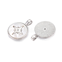 Латунные микропаве прозрачные подвески с фианитом&nbsp;KK-N254-213P