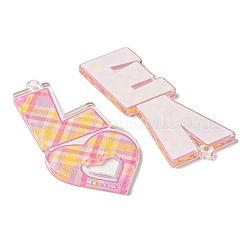 Непрозрачные акриловые подвески&nbsp;BACR-D002-08E