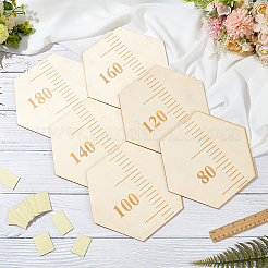 Шестигранные деревянные линейки для измерения диаграммы роста TOOL-WH0136-124B