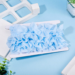 4 mètre de ruban de dentelle froissée en polyester&nbsp;OCOR-TA0004-18C