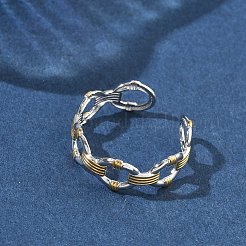 Открытые кольца манжеты из нержавеющей стали 304&nbsp;RJEW-F202-01A-GP