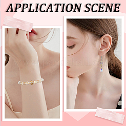 114шт прозрачные гальванические стеклянные бусины GLAA-PA0001-17A