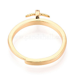 Латунные микрофибровые кубические цирконии чашки колец оправы KK-T076-07G