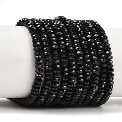 Натуральный черный шпинель бисер пряди&nbsp;G-B175-A02-2x4mm