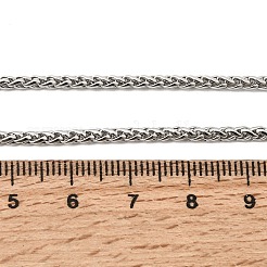 Collane unisex con catena a grano in acciaio inossidabile 304&nbsp;NJEW-K305-05P