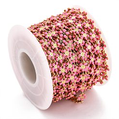 Catena a maglie smaltate in ottone dorato&nbsp;CHC-H103-08G-G